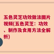 五色灵芝功效做法图片视频(五色灵芝：功效、制作及食用方法全解析)