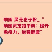硕园 灵芝孢子粉_“硕园灵芝孢子粉：提升免疫力，增强健康”