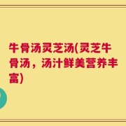 牛骨汤灵芝汤(灵芝牛骨汤，汤汁鲜美营养丰富)