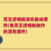 灵芝透明胶浇筑做成摆件(用灵芝透明胶制作的漂亮摆件)