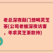 老总深夜敲门想喝灵芝茶(公司老板深夜访客，寻求灵芝茶款待)