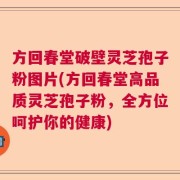 方回春堂破壁灵芝孢子粉图片(方回春堂高品质灵芝孢子粉，全方位呵护你的健康)