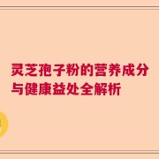 灵芝孢子粉的营养成分与健康益处全解析