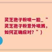 灵芝孢子粉喷一脸_“灵芝孢子粉意外喷溅，如何正确应对？”)
