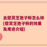 去壁灵芝孢子粉怎么样(壁灵芝孢子粉的效果及用途介绍)
