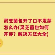 灵芝菌包开了口不发芽怎么办(灵芝菌包如何开芽？解决方法大全)