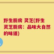 野生厨房 灵芝(野生灵芝厨房：品味大自然的味道)