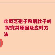 吃灵芝孢子粉后肚子叫 探究其原因及应对方法