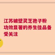 江苏破壁灵芝孢子粉 功效显著的养生佳品备受关注