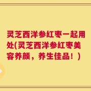 灵芝西洋参红枣一起用处(灵芝西洋参红枣美容养颜，养生佳品！)