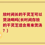 放时间长的干灵芝可以煲汤喝吗(长时间存放的干灵芝适合用来煲汤？)