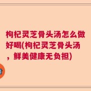 枸杞灵芝骨头汤怎么做好喝(枸杞灵芝骨头汤，鲜美健康无负担)