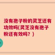 没有孢子粉的灵芝还有功效吗(灵芝没有孢子粉还有效吗？)