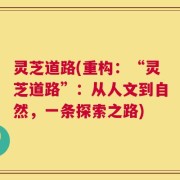 灵芝道路(重构：“灵芝道路”：从人文到自然，一条探索之路)