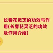 长春花灵芝的功效与作用(长春花灵芝的功效及作用介绍)