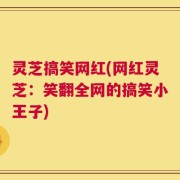 灵芝搞笑网红(网红灵芝：笑翻全网的搞笑小王子)