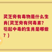 灵芝旁有毒物是什么生肖(灵芝旁有何毒素？引起中毒的生肖是哪些？)