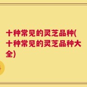 十种常见的灵芝品种(十种常见的灵芝品种大全)