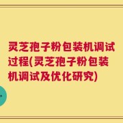 灵芝孢子粉包装机调试过程(灵芝孢子粉包装机调试及优化研究)