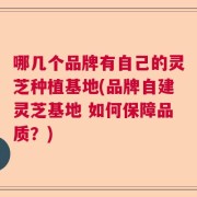 哪几个品牌有自己的灵芝种植基地(品牌自建灵芝基地 如何保障品质？)