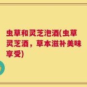 虫草和灵芝泡酒(虫草灵芝酒，草本滋补美味享受)