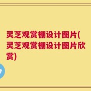 灵芝观赏棚设计图片(灵芝观赏棚设计图片欣赏)