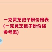 一克灵芝孢子粉价格表(一克灵芝孢子粉价格参考表)