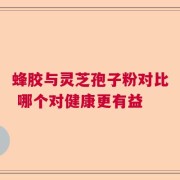 蜂胶与灵芝孢子粉对比 哪个对健康更有益