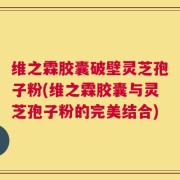 维之霖胶囊破壁灵芝孢子粉(维之霖胶囊与灵芝孢子粉的完美结合)