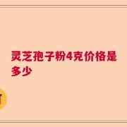 灵芝孢子粉4克价格是多少