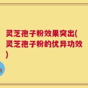 灵芝孢子粉效果突出(灵芝孢子粉的优异功效)