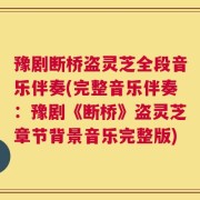 豫剧断桥盗灵芝全段音乐伴奏(完整音乐伴奏：豫剧《断桥》盗灵芝章节背景音乐完整版)