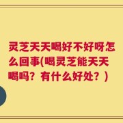 灵芝天天喝好不好呀怎么回事(喝灵芝能天天喝吗？有什么好处？)