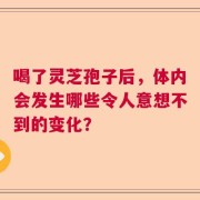 喝了灵芝孢子后，体内会发生哪些令人意想不到的变化？