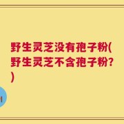 野生灵芝没有孢子粉(野生灵芝不含孢子粉？)