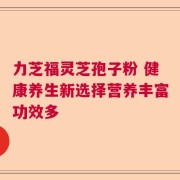 力芝福灵芝孢子粉 健康养生新选择营养丰富功效多