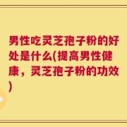 男性吃灵芝孢子粉的好处是什么(提高男性健康，灵芝孢子粉的功效)