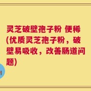 灵芝破壁孢子粉 便稀(优质灵芝孢子粉，破壁易吸收，改善肠道问题)