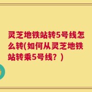 灵芝地铁站转5号线怎么转(如何从灵芝地铁站转乘5号线？)