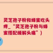 灵芝孢子粉和蜂蜜吃头疼_“灵芝孢子粉与蜂蜜搭配缓解头痛”)