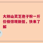 大别山灵芝孢子粉一斤价格惊现新低，快来了解
