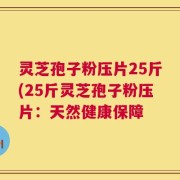 灵芝孢子粉压片25斤(25斤灵芝孢子粉压片：天然健康保障