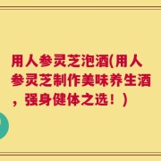 用人参灵芝泡酒(用人参灵芝制作美味养生酒，强身健体之选！)