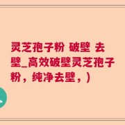 灵芝孢子粉 破壁 去壁_高效破壁灵芝孢子粉，纯净去壁，)