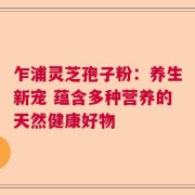 乍浦灵芝孢子粉：养生新宠 蕴含多种营养的天然健康好物