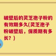 破壁后的灵芝孢子粉的有效期多久(灵芝孢子粉破壁后，保质期有多长？)