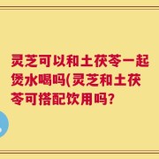 灵芝可以和土茯苓一起煲水喝吗(灵芝和土茯苓可搭配饮用吗？
