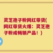 灵芝孢子粉网红带货(网红带货火爆：灵芝孢子粉成畅销产品！)