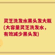 灵芝洗发水黑头发大瓶(大容量灵芝洗发水，有效减少黑头发)