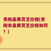 贵阳桑黄灵芝价格(贵阳市桑黄灵芝价格如何？)